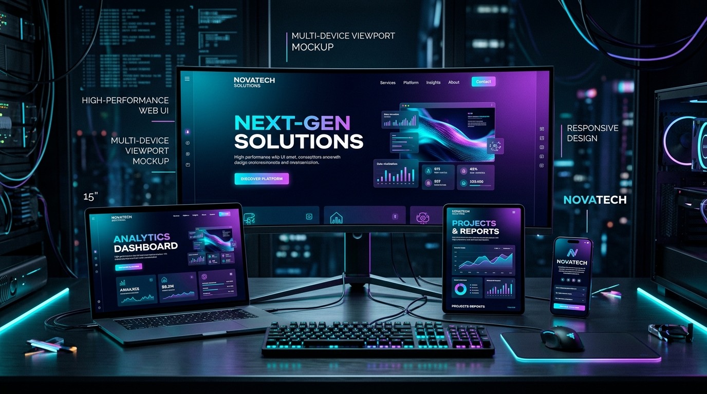 Kurumsal Web Tasarım Multi-Device Responsive UI Visual